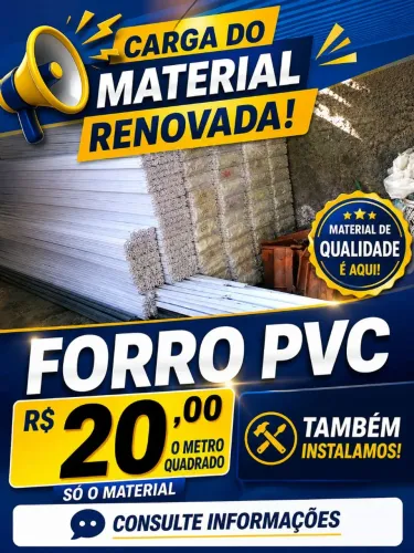 Rebaixamento de PVC instalado
