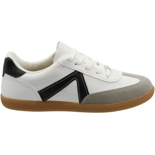 Tênis Casual Feminino Pelica/Camurça Vizzano Branco 143010279938
