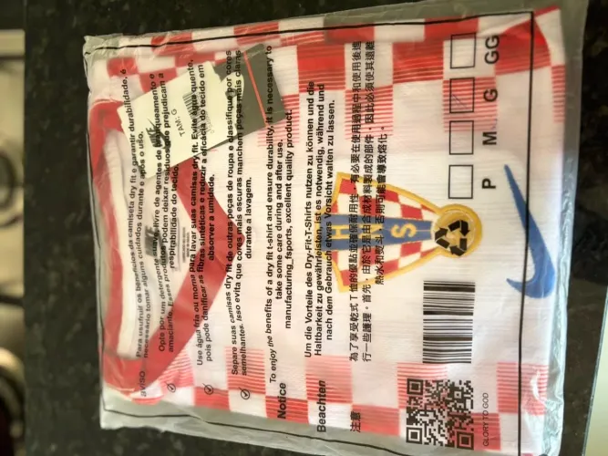 Camisa de time Croácia 10 Versão Torcedor - Nova com Etiqueta - G