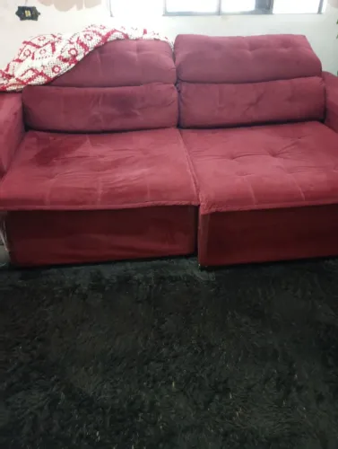 Sofá cama retrátil e reclinável 