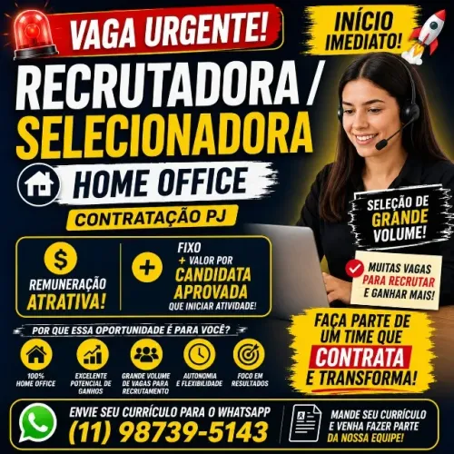 Recrutadora/Selecionadora