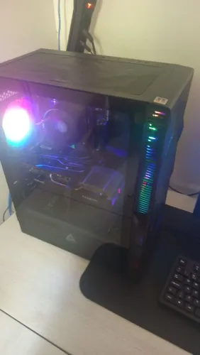 Pc Gamer Ryzen 5 4500, RX 6600, 16 gb DDR4, 512GB NVME com teclado, mouse e fone de ouvido