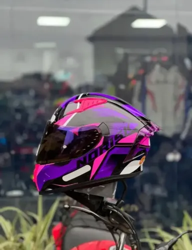 Capacete norisk pulse roxo