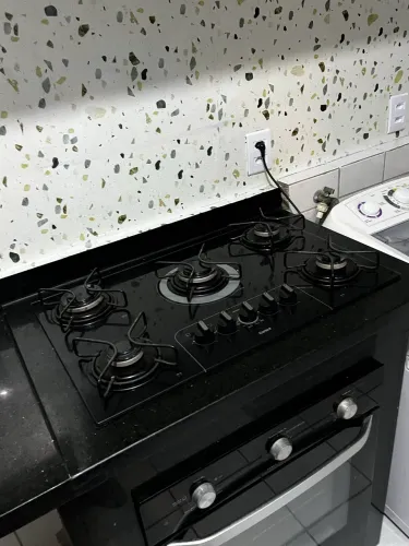 COOKTOP 5 BOCAS A GÁS GLP PRETO SUPERAUTOMÁTICO 127V - CONSUL