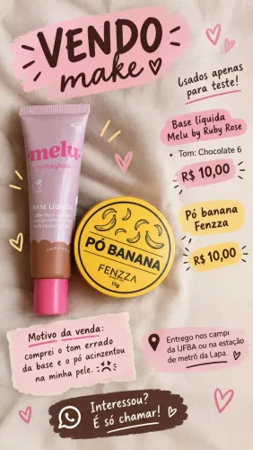Vendo maquiagem