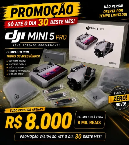 DRONE DJI MINI 5 PRO ( ANATEL E GARANTIA)