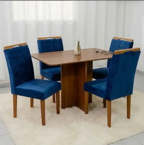 Conjunto Veneto 120 com 4 Cadeiras