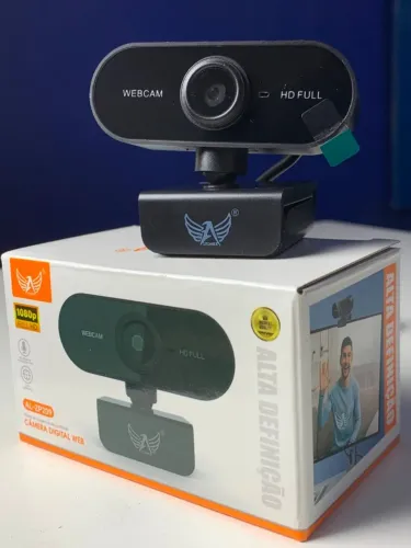 Webcam Full HD 1080p Altomex AL-ZP209 com Microfone e Foco Automático - USB, PC e Notebook