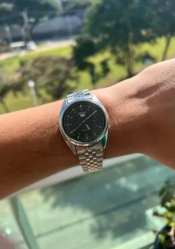 Relógio SEIKO 5 modelo *f, automático. 36mm, Raro. 1970's Vintage ótimo estado