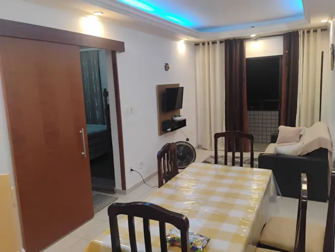 Apartamento pé na areia frente mar 