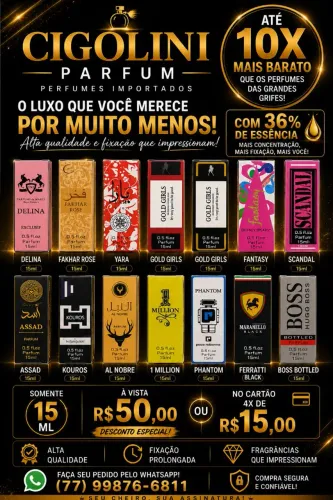 Vendo perfumes de 15 ml importado 