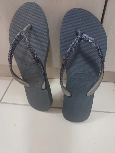 Sandália com glitter Havaianas
