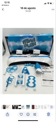 MindFlex Duel GameCOMPLETO Mattel 2012. Mind Flex Think Move Head2Head testado