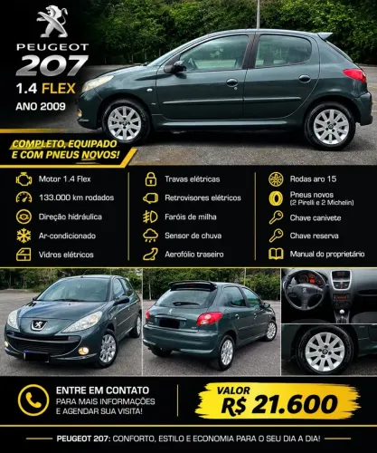 Peugeot 207 XR Sport 1.4 Flex 8V 5P 2009