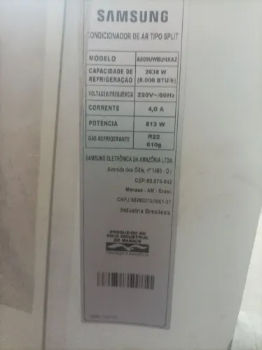 Ar-condicionado já está com gás.