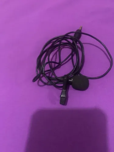 Microfone de lapela para entrevistas com celular e pc