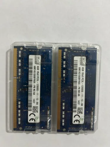 Memória notebook 8gb PC3L (2 pentes de 4gb)