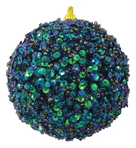 NATAL: 10 bolas azuis -10cm diâmetro