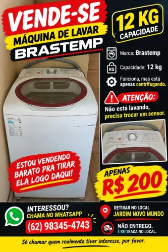 Máquina de lavar Brastemp