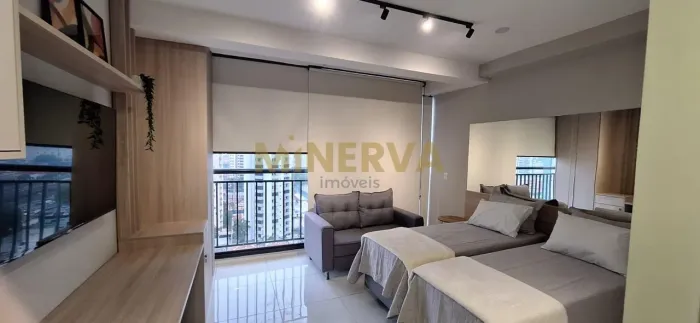 Studio Mobiliado para Locação com Varanda Envidraçada | 34m² | Condomínio Movi SKY Tatuapé