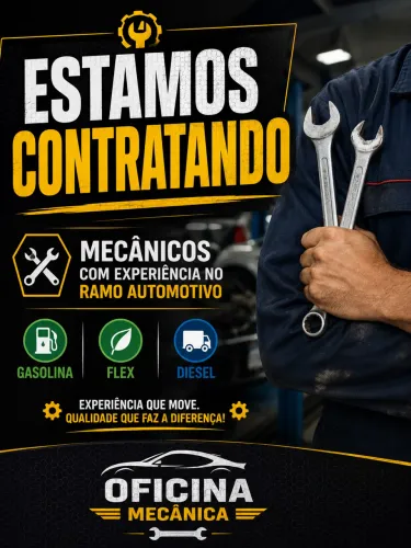 Estamos contratando mecânico de autos