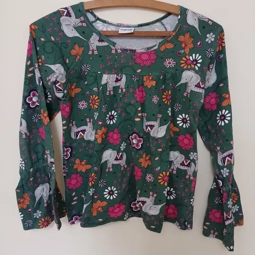 Blusa bata Infantil manga longa