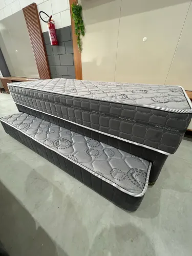 Cama Box Solteiro Colchão e Auxiliar de Molas Ensacadas NOVO