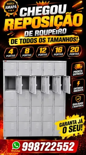 Roupeitos pra funcionarios 4 8 12 16 20 portas novos
