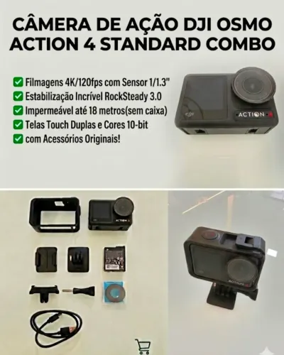 CÂMERA DE AÇÃO DJI OSMO ACTION 4