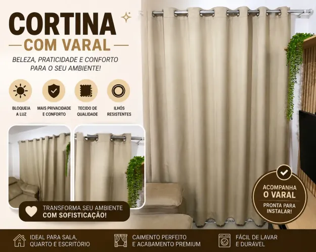 Cortina com Varal