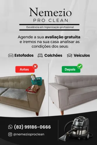 Higienização Profissional de Estofados em Maceió | Orçamento Grátis