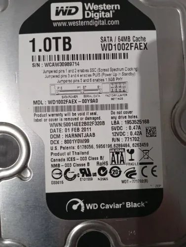 Hd para computador, CPU,