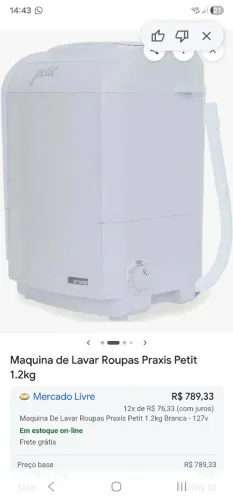 MINI MAQUINA DE LAVAR ROUPAS