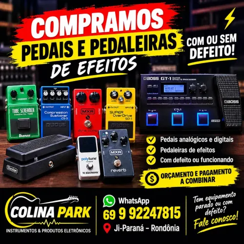 Compramos Pedais e Pedaleiras de efeito (Com ou sem defeito)