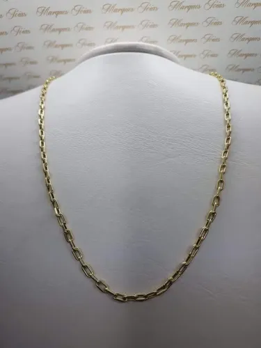 Cordão de ouro oco 10g