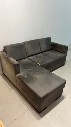 Sofá 3 lugares com chaise
