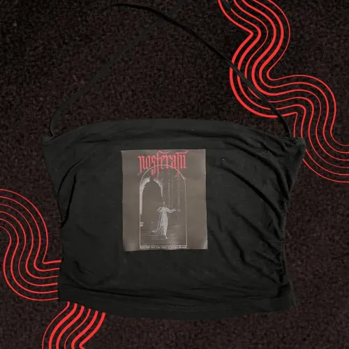 Blusa Preta Nosferatu Estampa Filme Terror Gótico Vampiro