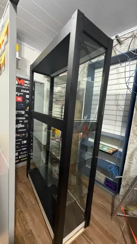 Vitrine de vidro super robusta