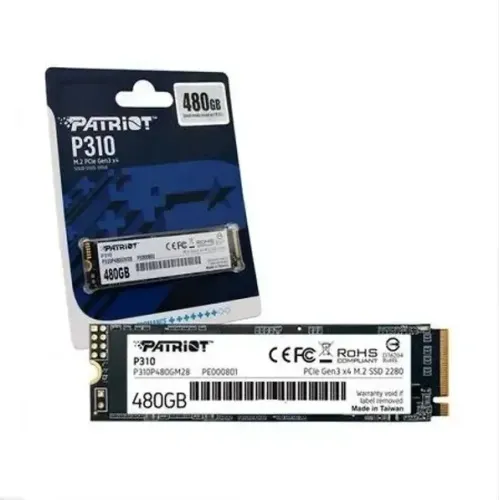 Ssd nvme 480 patriot+ windows incluso programas