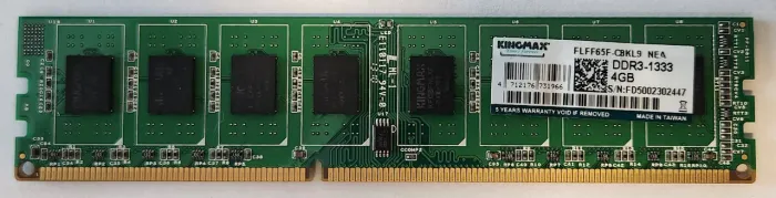 Memória RAM Desktop DDR3 4GB 1333MHz Kingmax (Excelente Compatibilidade)