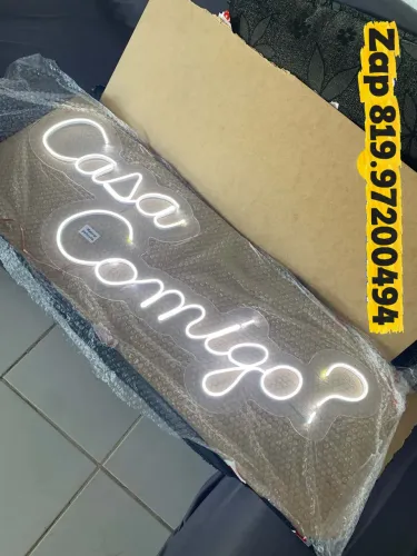 Letreiro Casa Comigo com Led