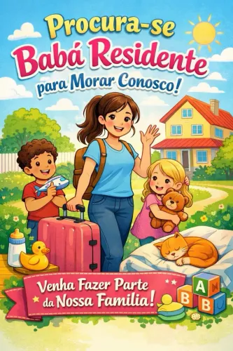 Vaga para baba residente/morar 