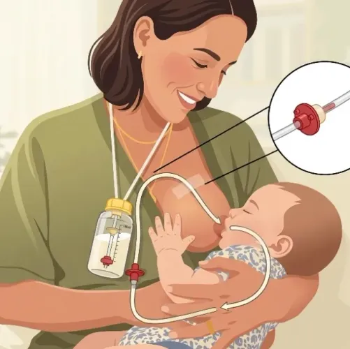 Kit Acessório de Amamentação MEDELA - Sistema com Frasco e Tubinhos
