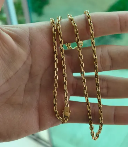 Corrente e pulseira de ouro 18k