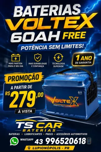 Bateria 60 amperes promoção