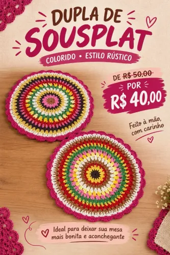 Sousplat Crochê
