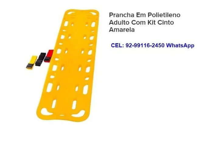 Maca Prancha de Polietileno Resgate Adulto Com Jogo de Cinto