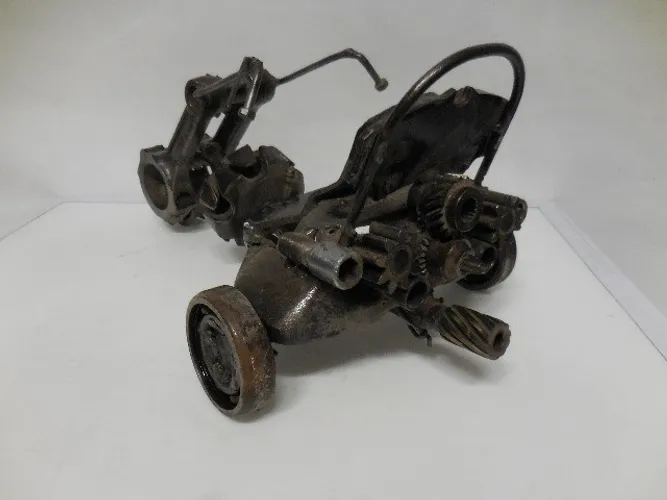 moto triciculo brinquedo de ferro artezanal 