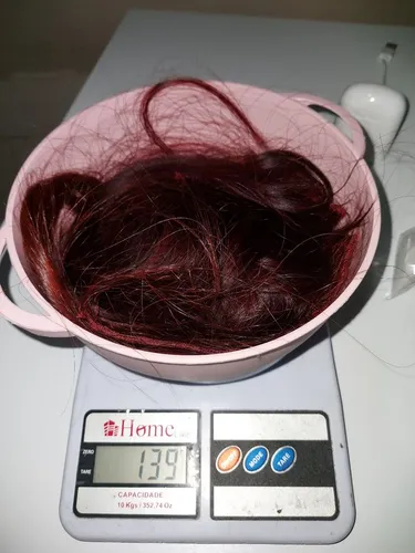 Cabelo humano vermelho