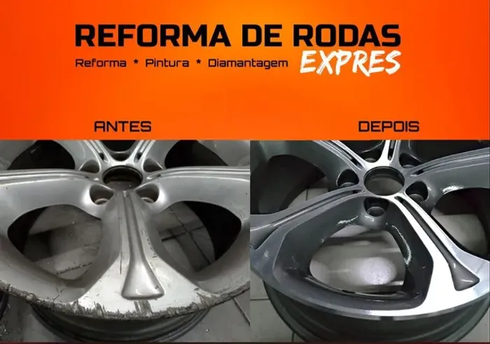Restauração de rodas esportivas de alumínio nacionais e Importadas
